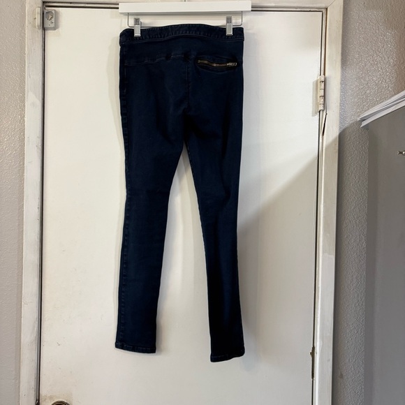 Veronica Beard Dark Wash Denim Skinny Jeans Zipper Pockets Blue Womens 0 - Picture 6 of 12